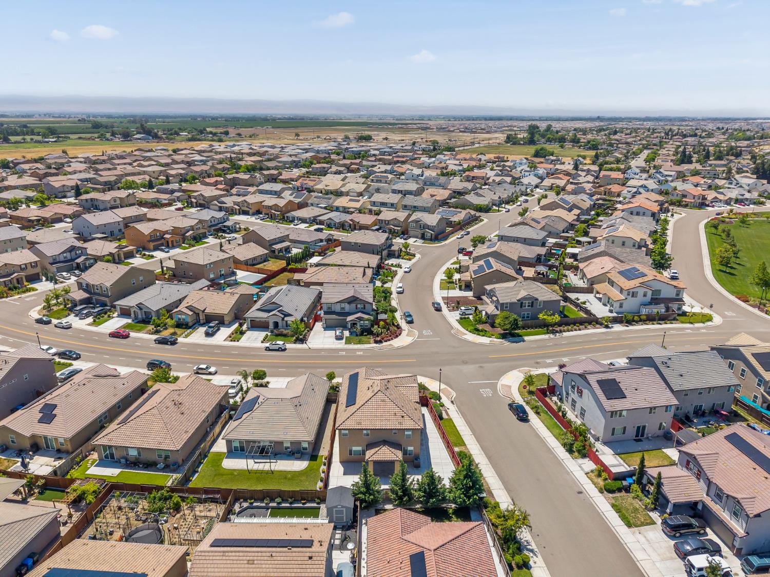 1602 Oleander Avenue Manteca, CA 95337 - Photo 52 of 52 an aerial view of a house with a ocean view