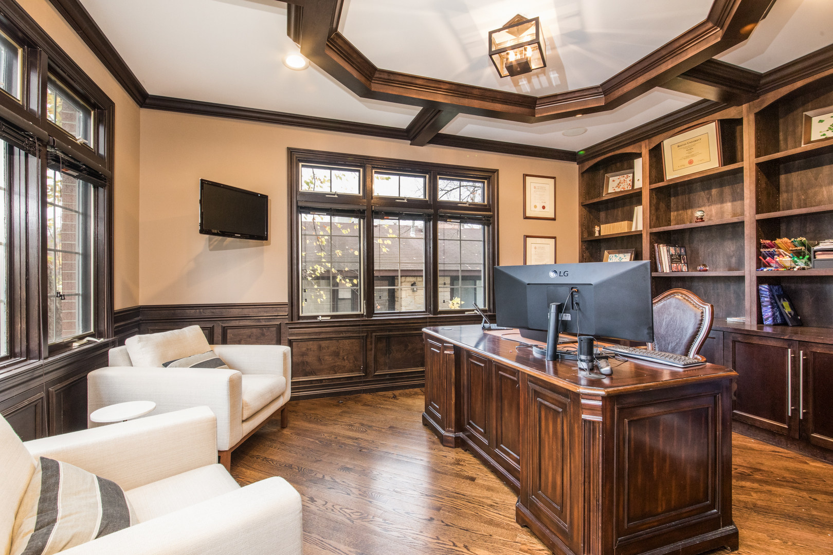 2360 Oak Tree Lane Park Ridge, IL 60068 - Photo 5 of 44 a reading room with furniture window and book shelf