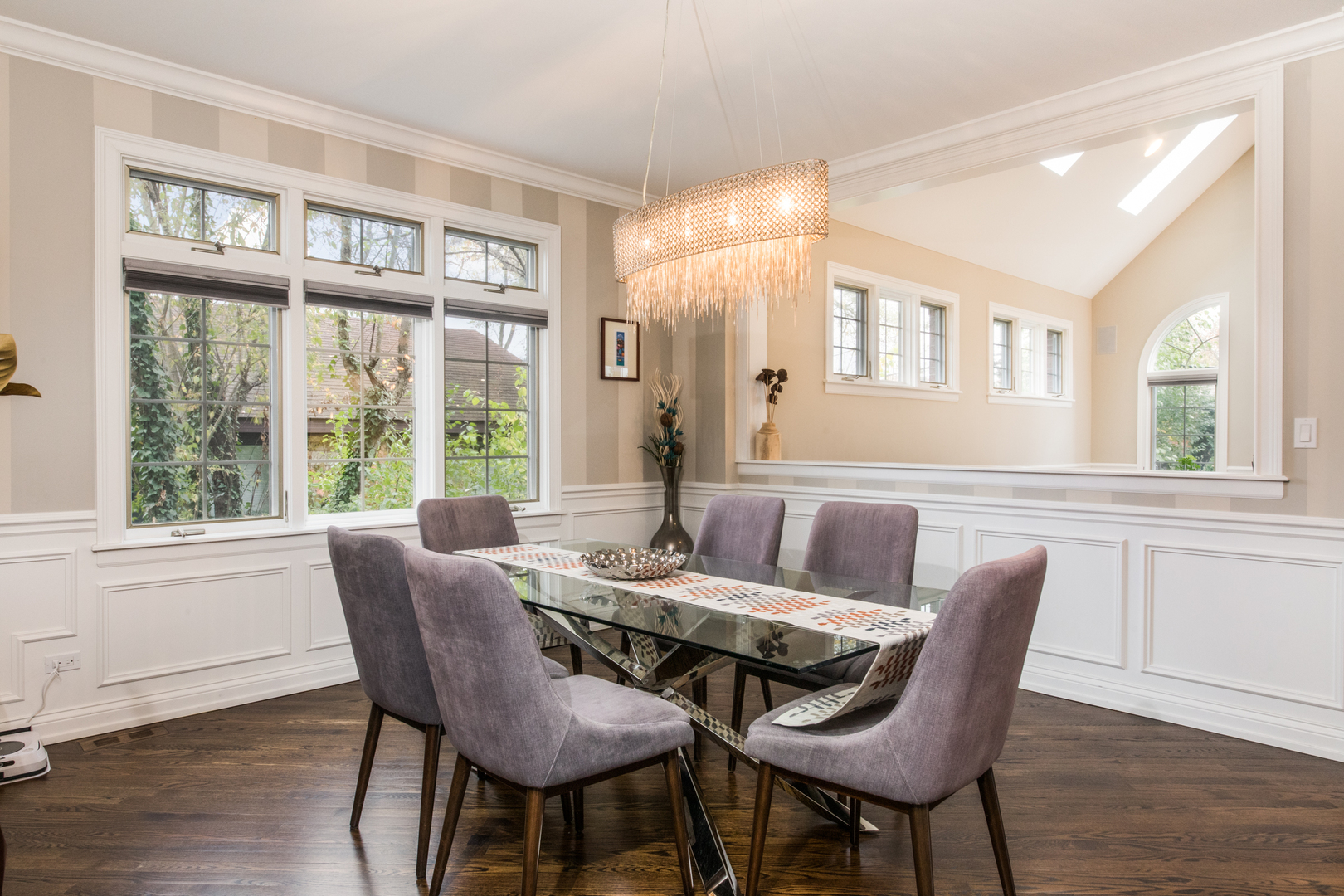 2360 Oak Tree Lane Park Ridge, IL 60068 - Photo 7 of 44 a view of a dining room with furniture window and wooden floor