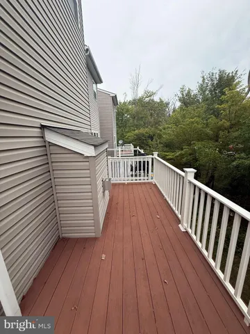 a view of wooden deck