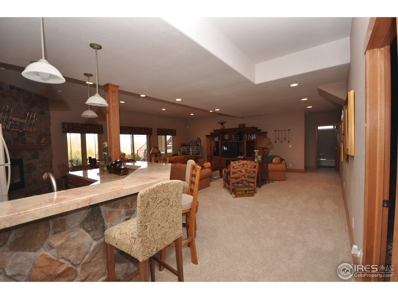 7717 Poudre River Road Greeley, CO 80634 - Photo 16 of 25 basement/family room/bar