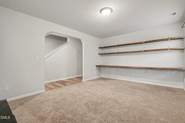 a view of an empty room