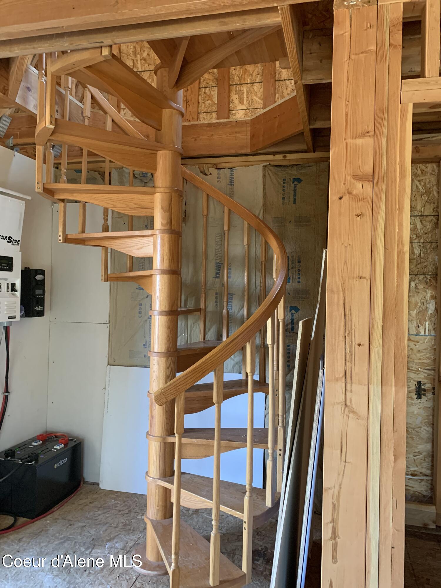 625 East Fork French Gulch Road Pinehurst, ID 83850 - Photo 21 of 29 Spiral Staircase INSIDE