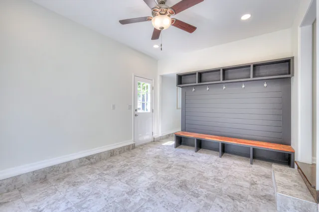 a backyard of a house