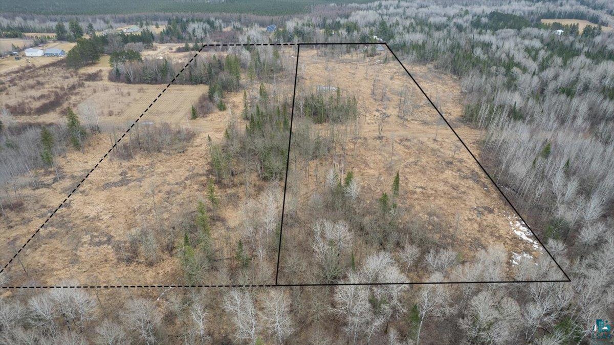 6355 Stoney Brook Road Alborn, MN 55702 - Photo 15 of 18 Overview of rural landscape featuring a forest and property parcel outlined