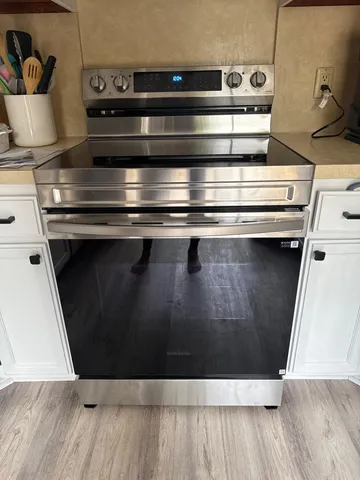 a close view of appliances