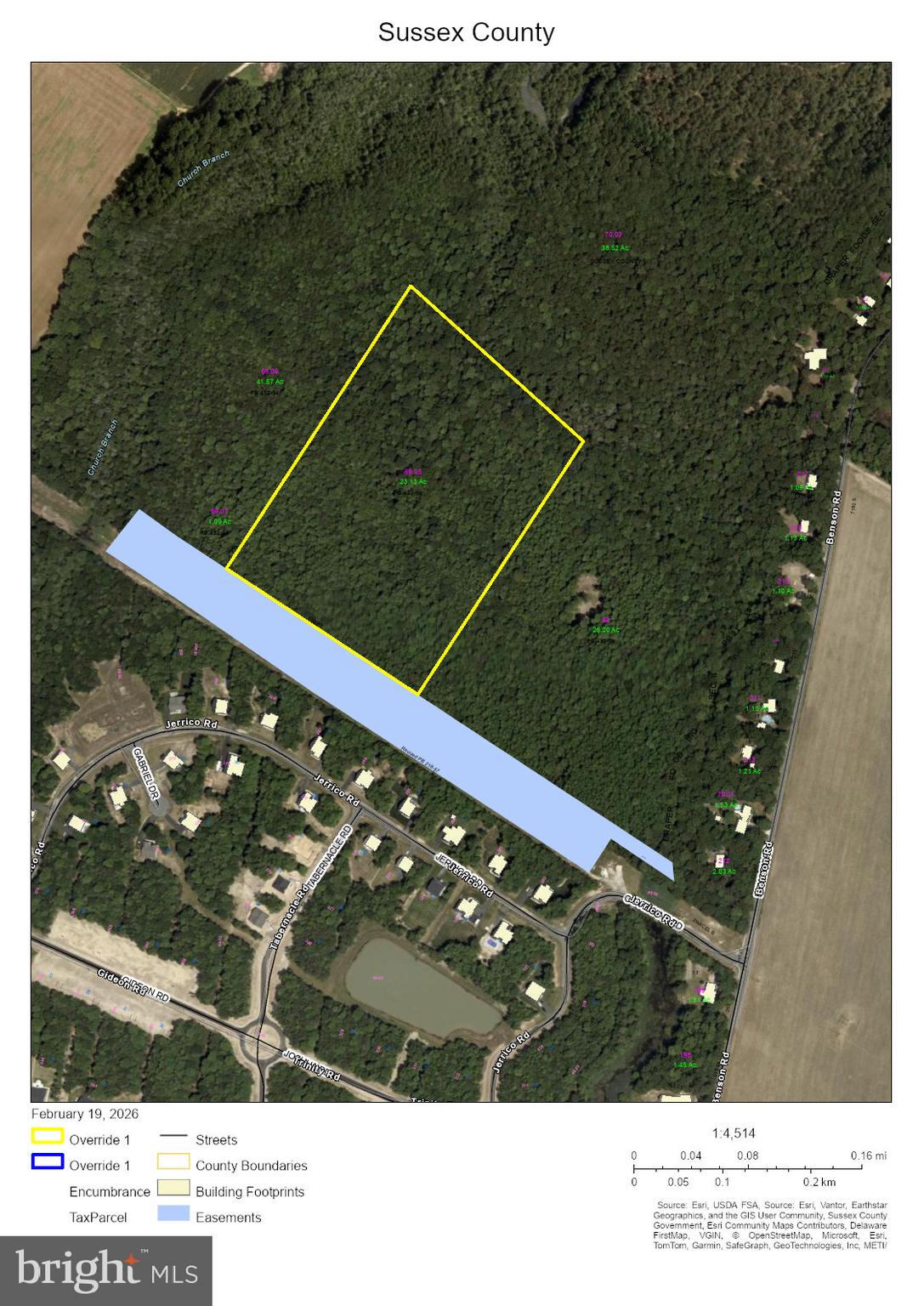 0 Benson Road Lincoln, DE 19960 - Photo 3 of 9 Access Easement 30ft wide + 150ft DP&L ROW