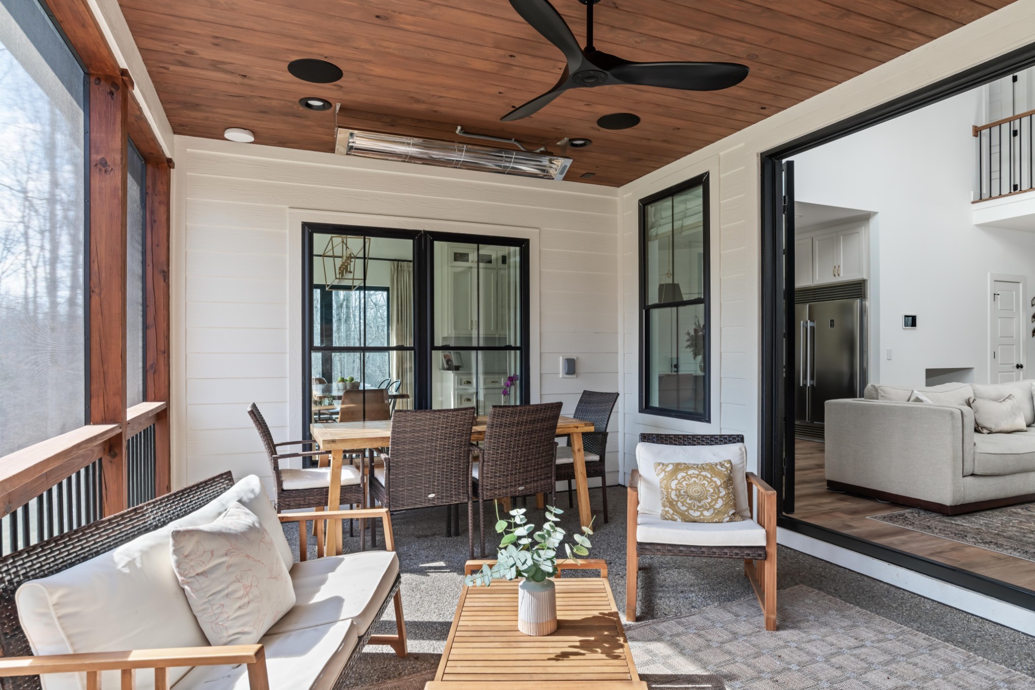 7361 Liberty Road Fairview, TN 37062 - Photo 22 of 71 a outdoor space with patio the couches and a dining table with the view of the balcony