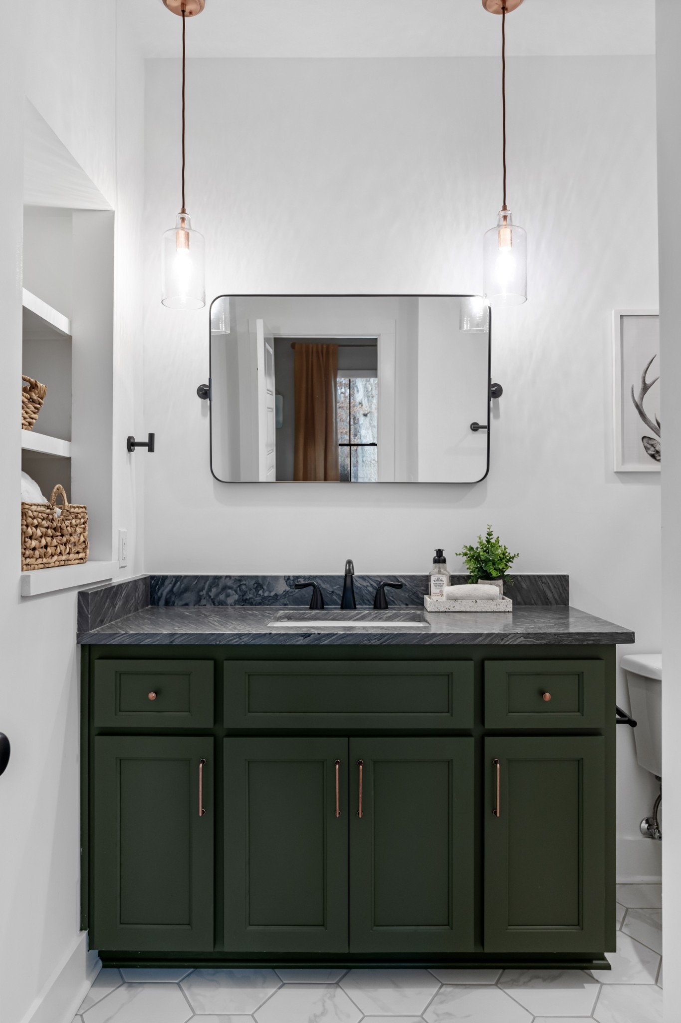 7361 Liberty Road Fairview, TN 37062 - Photo 34 of 71 a bathroom with a sink vanity and mirror