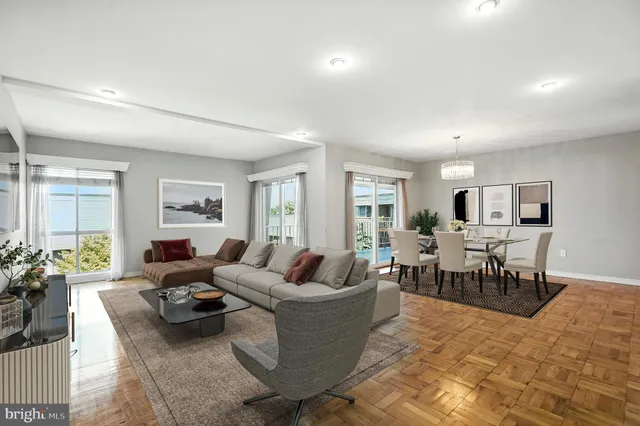 a view of a park with plants and trees