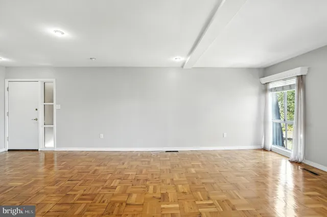 wooden floor in an empty room