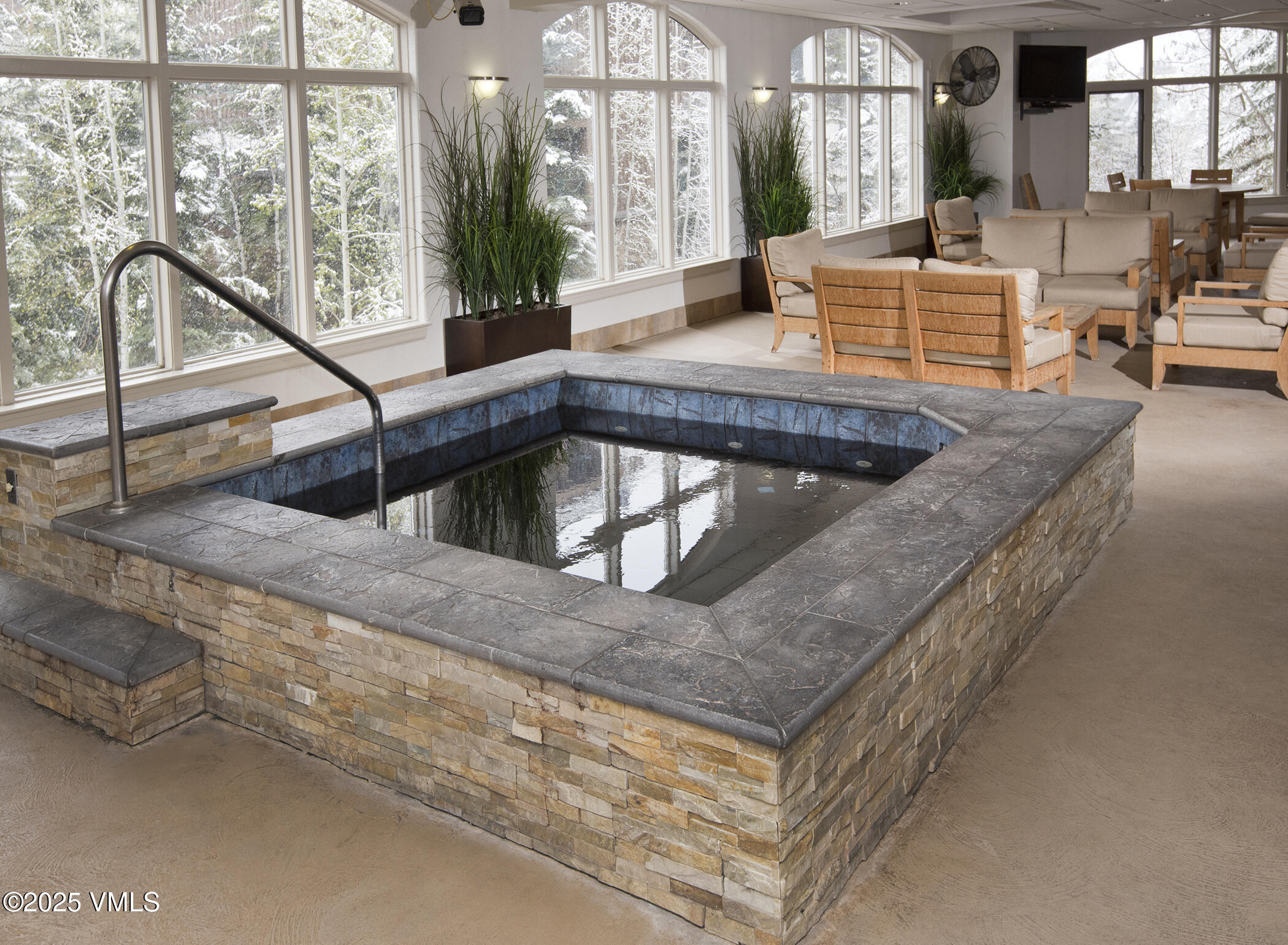 210 Offerson Road, Unit 20830 Beaver Creek, CO 81620 - Photo 10 of 12 a living room with furniture and a potted plant