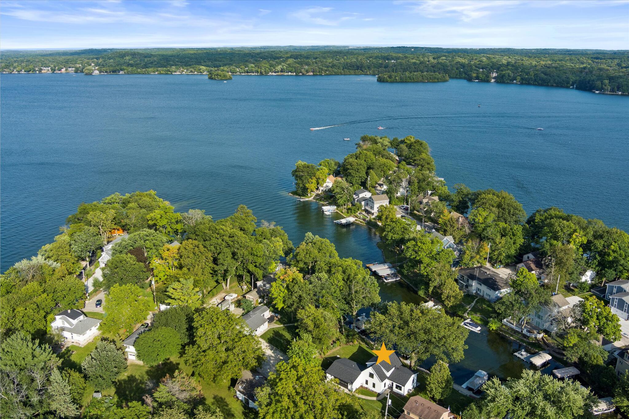 W345N5746 Rd G Oconomowoc, WI 53066 - Photo 13 of 64 Aerial of Home With Star
