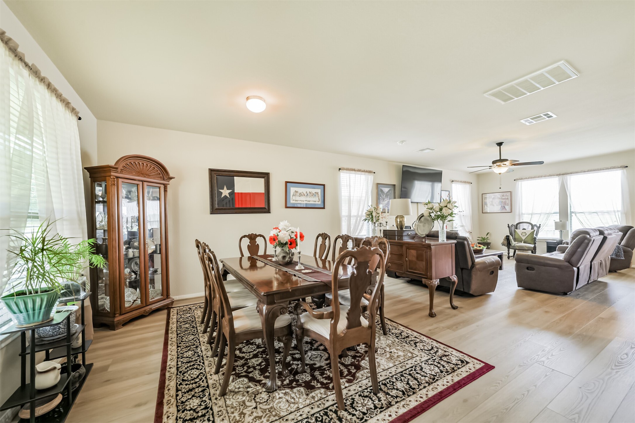 12009 La Salle River Road Conroe, TX 77304 - Photo 7 of 50 a view of a livingroom and dining room