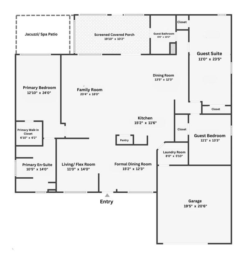 1658 Southwest Fortune Road Port St. Lucie, FL 34953 - Photo 29 of 29 1658 Fortune Rd Floor Plan