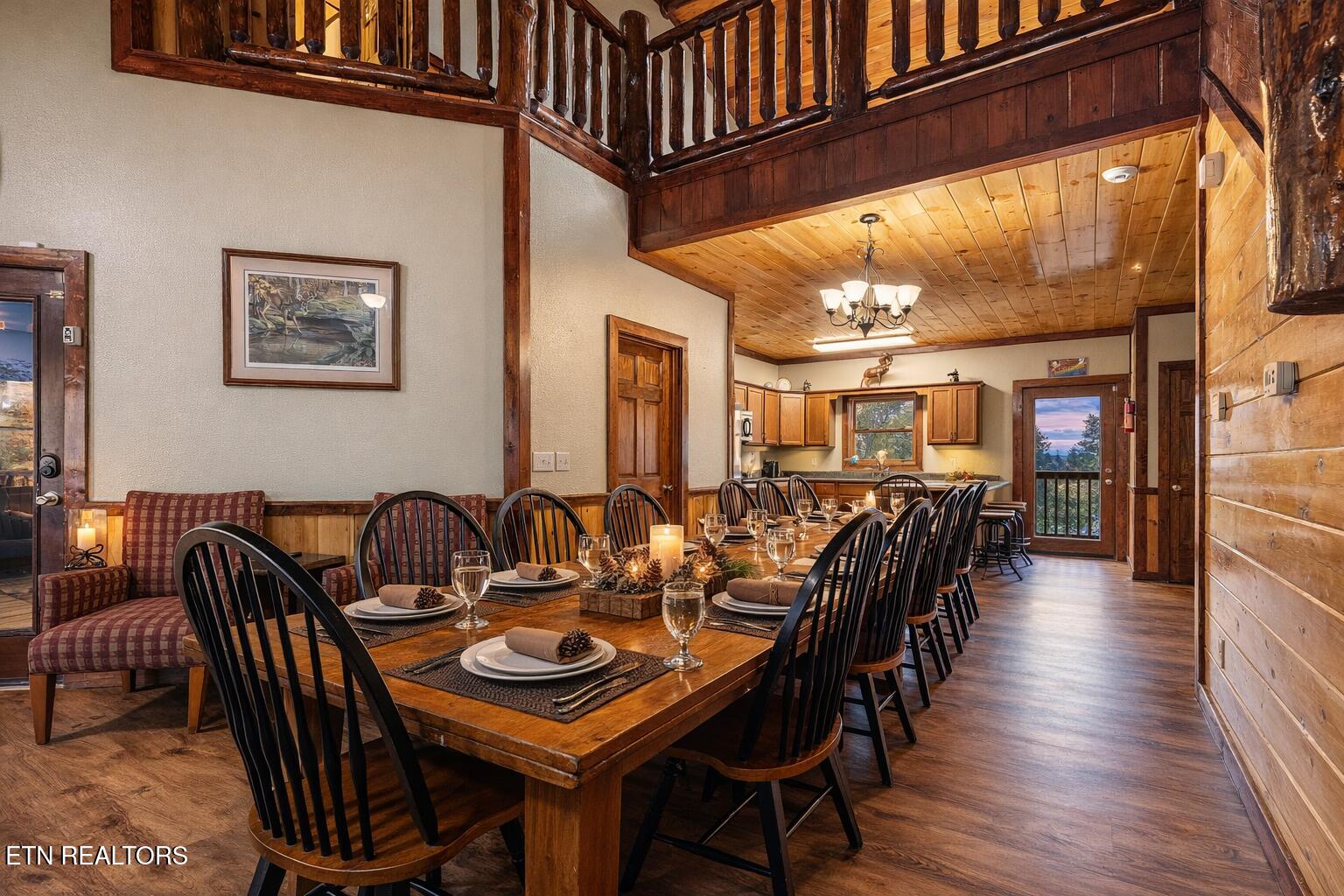 203 Amet Way Cosby, TN 37722 - Photo 9 of 32 Dining Table for 203 Amet Way Pool Cabin