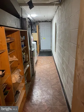 a view of storage and utility room