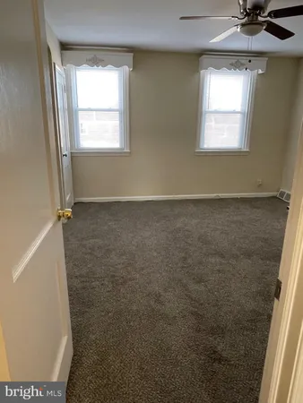 a view of a bathroom with a window