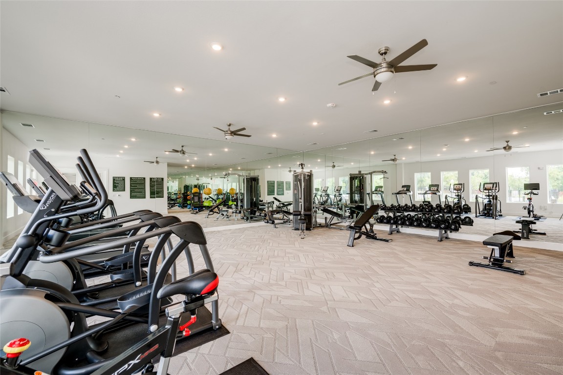 4802 South Congress Avenue, Unit 121 Austin, TX 78745 - Photo 31 of 38 a view of a room with gym equipment