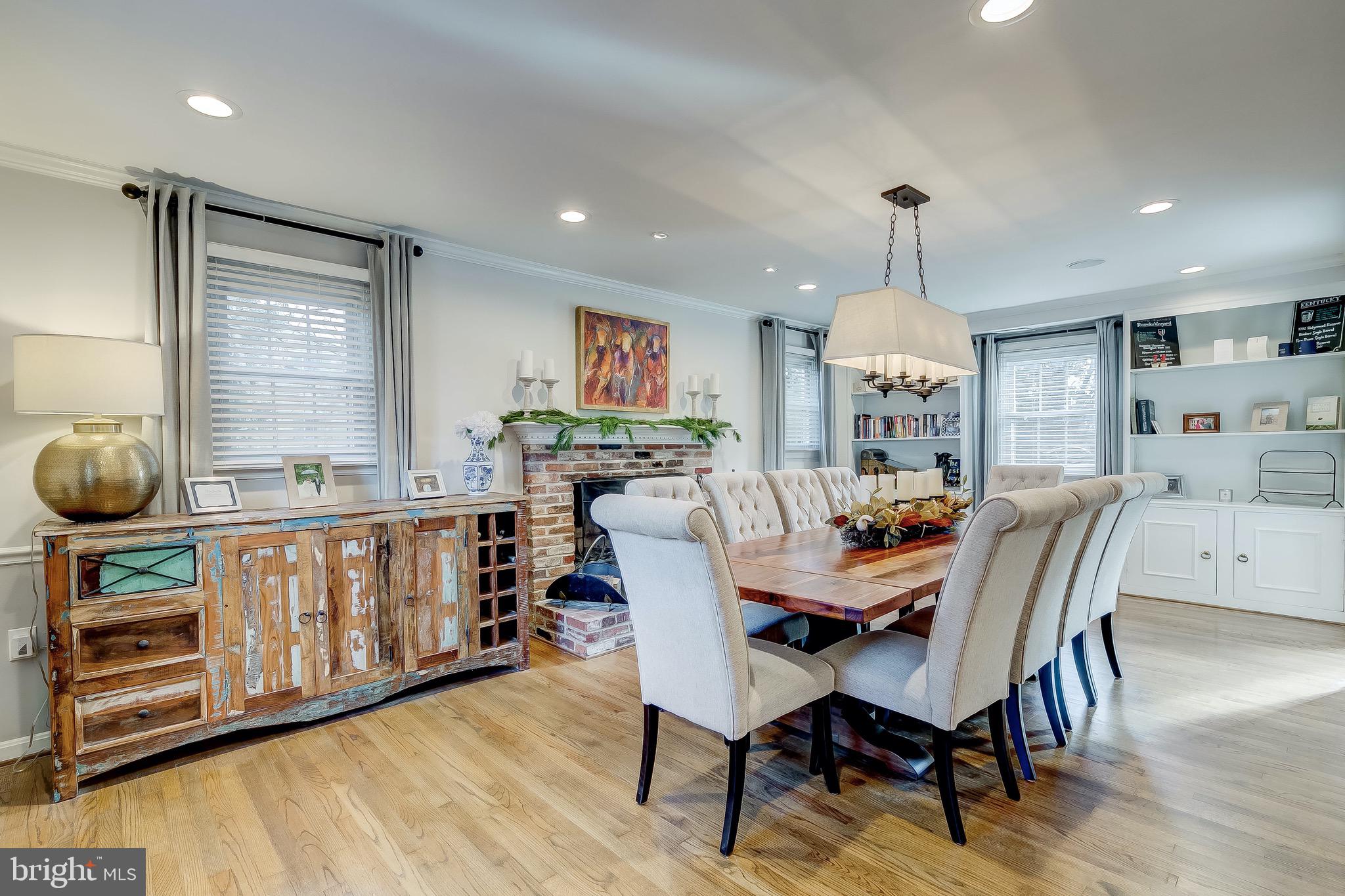 16353 Markoe Road Monkton, MD 21111 - Photo 26 of 96 Dining room with wood-burning fireplace