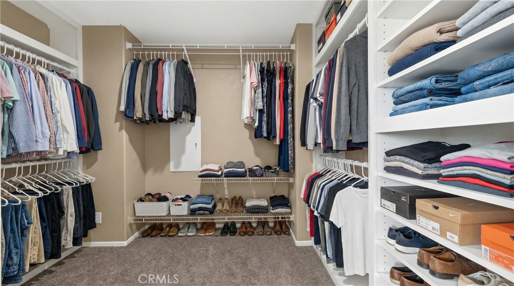 31207 Bell Mountain Road Menifee, CA 92584 - Photo 35 of 60 Walk-In Closet With Built-In Shelving And Organization - Digitally Staged