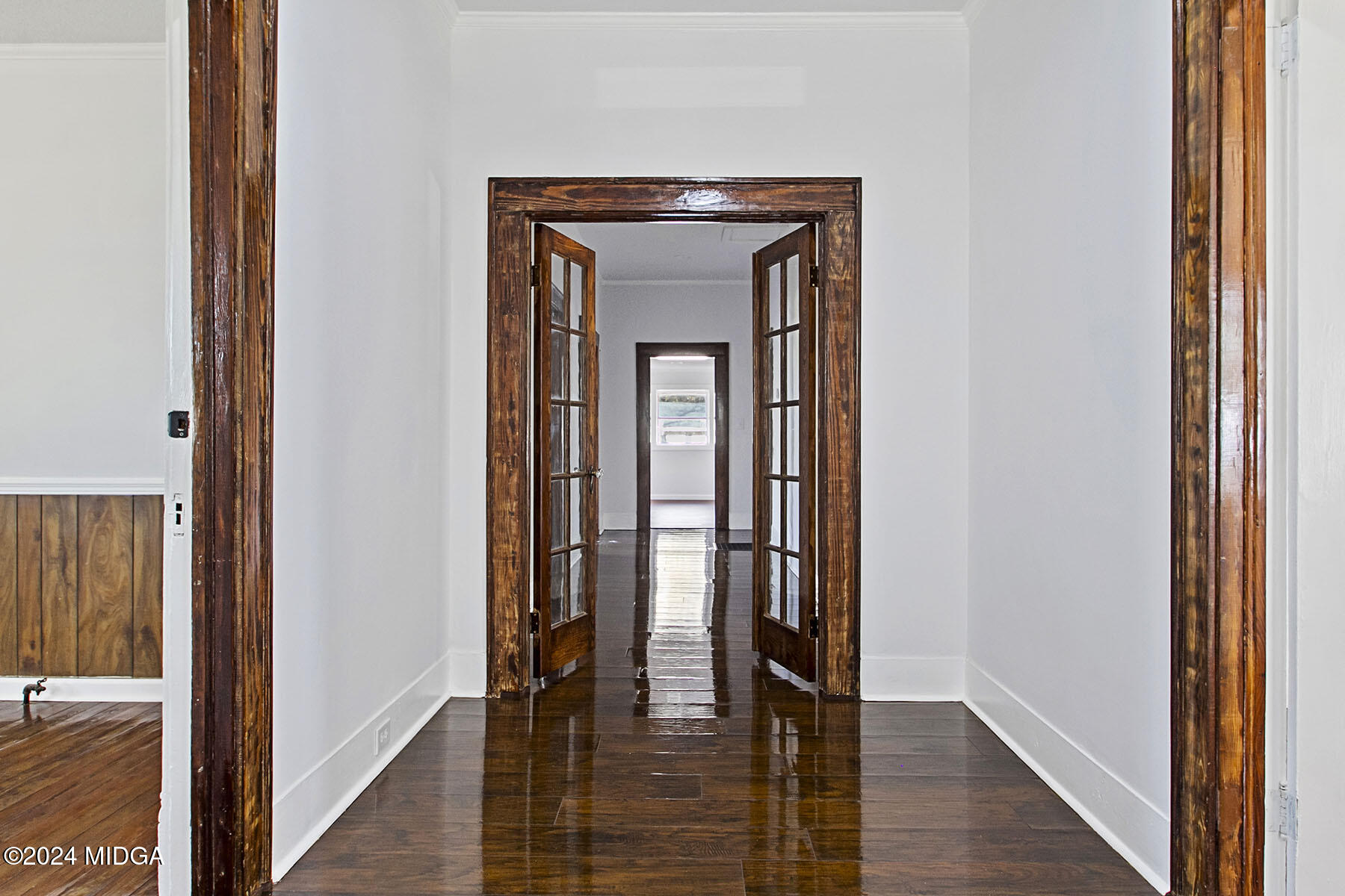 236 Old Clinton Road Gray, GA 31032 - Photo 5 of 27 a hallway with wooden floor windows and front door
