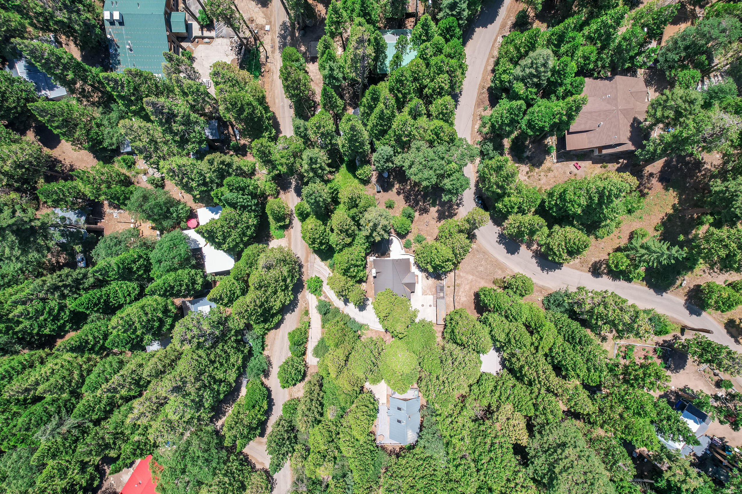 11809 Pine Drive Wofford Heights, CA 93285 - Photo 11 of 33 an aerial view of residential house with outdoor space and trees all around