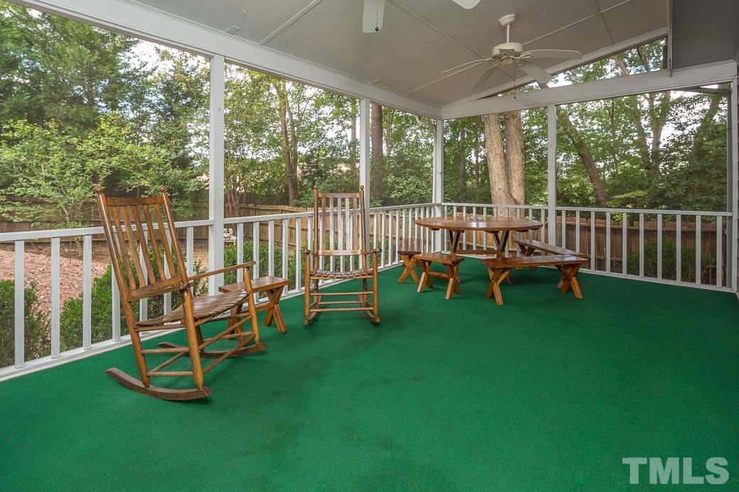 6700 Colony Court Raleigh, NC 27613 - Photo 19 of 21 Spacious screened deck is a great space for entertaining and enjoying the outdoors!