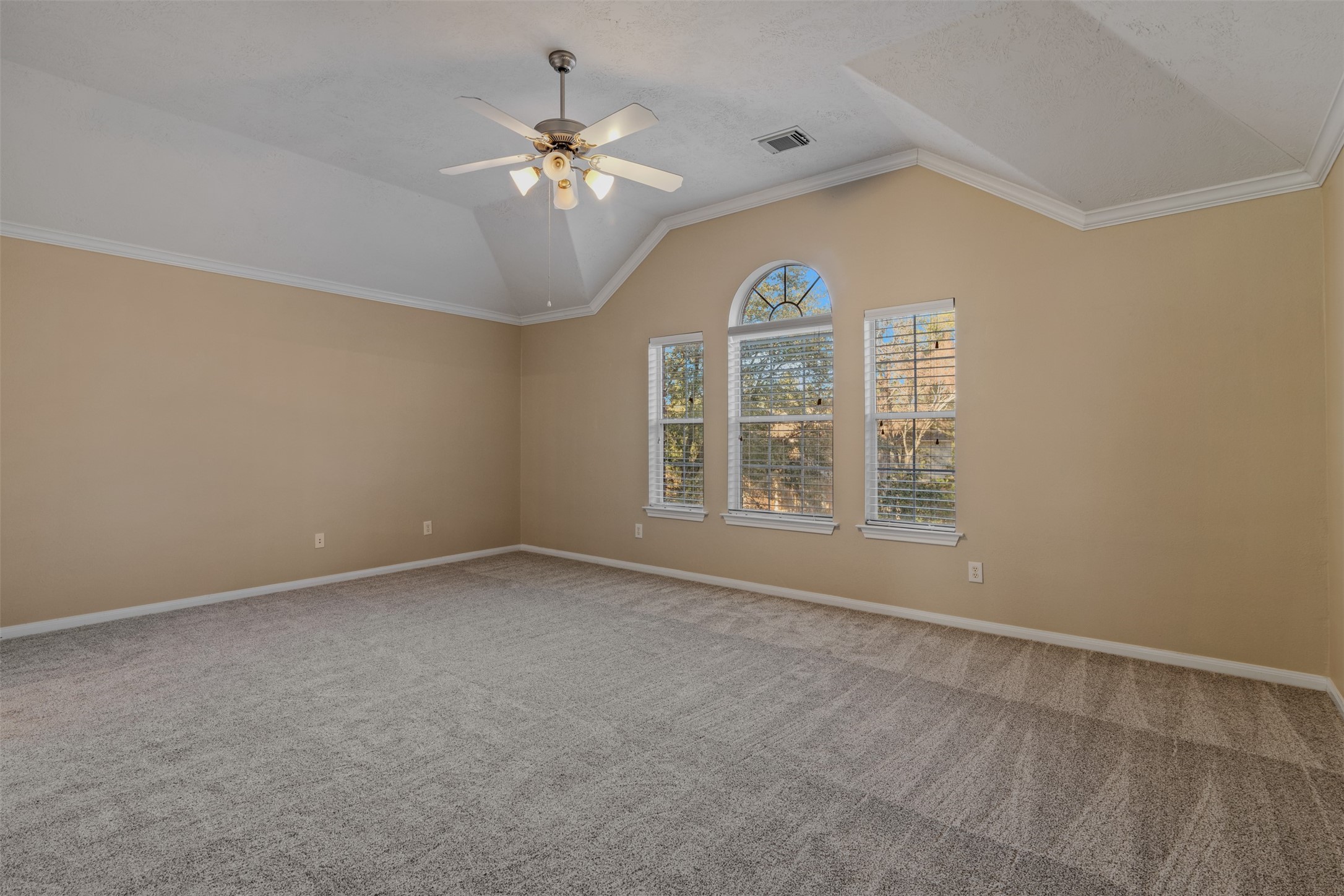 118 Bryce Branch Circle Spring, TX 77382 - Photo 15 of 25 an empty room with chandelier fan and windows