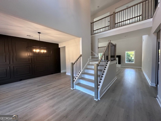 3647 Youngs Mill Road Hogansville, GA 30230 - Photo 3 of 34 a view of an entryway with wooden floor and stairs