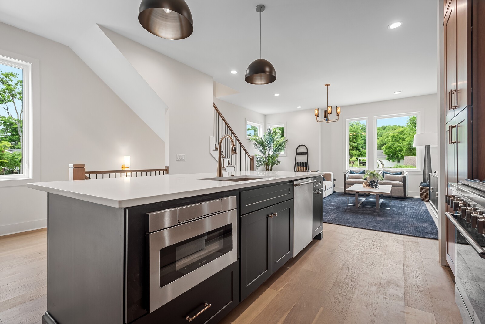 6104 Cowden Avenue, Unit A Nashville, TN 37209 - Photo 16 of 40 a kitchen with stainless steel appliances granite countertop a stove and a sink