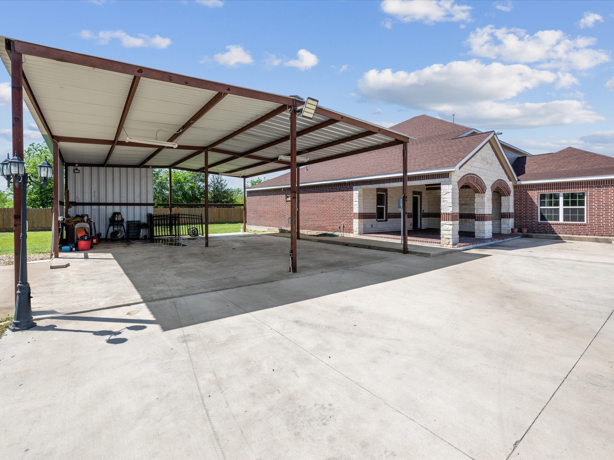 886 Zilss Road La Grange, TX 78945 - Photo 44 of 50 a view of a patio with a patio