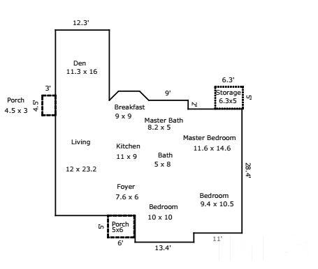 2300 Carthage Circle Raleigh, NC 27604 - Photo 17 of 18 a picture of a floor plan