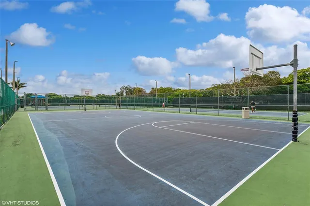 a view of a tennis court