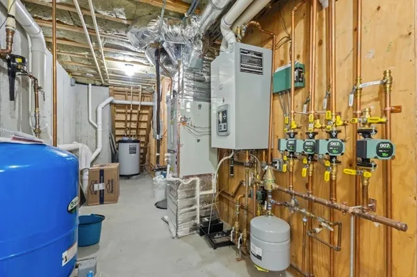 a bathroom with a toilet and shower
