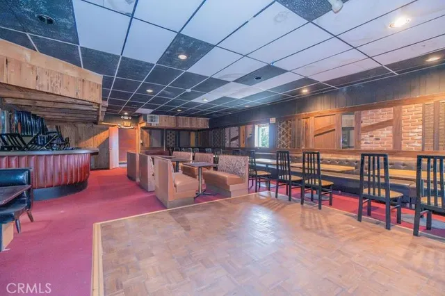 a room with furniture and a table