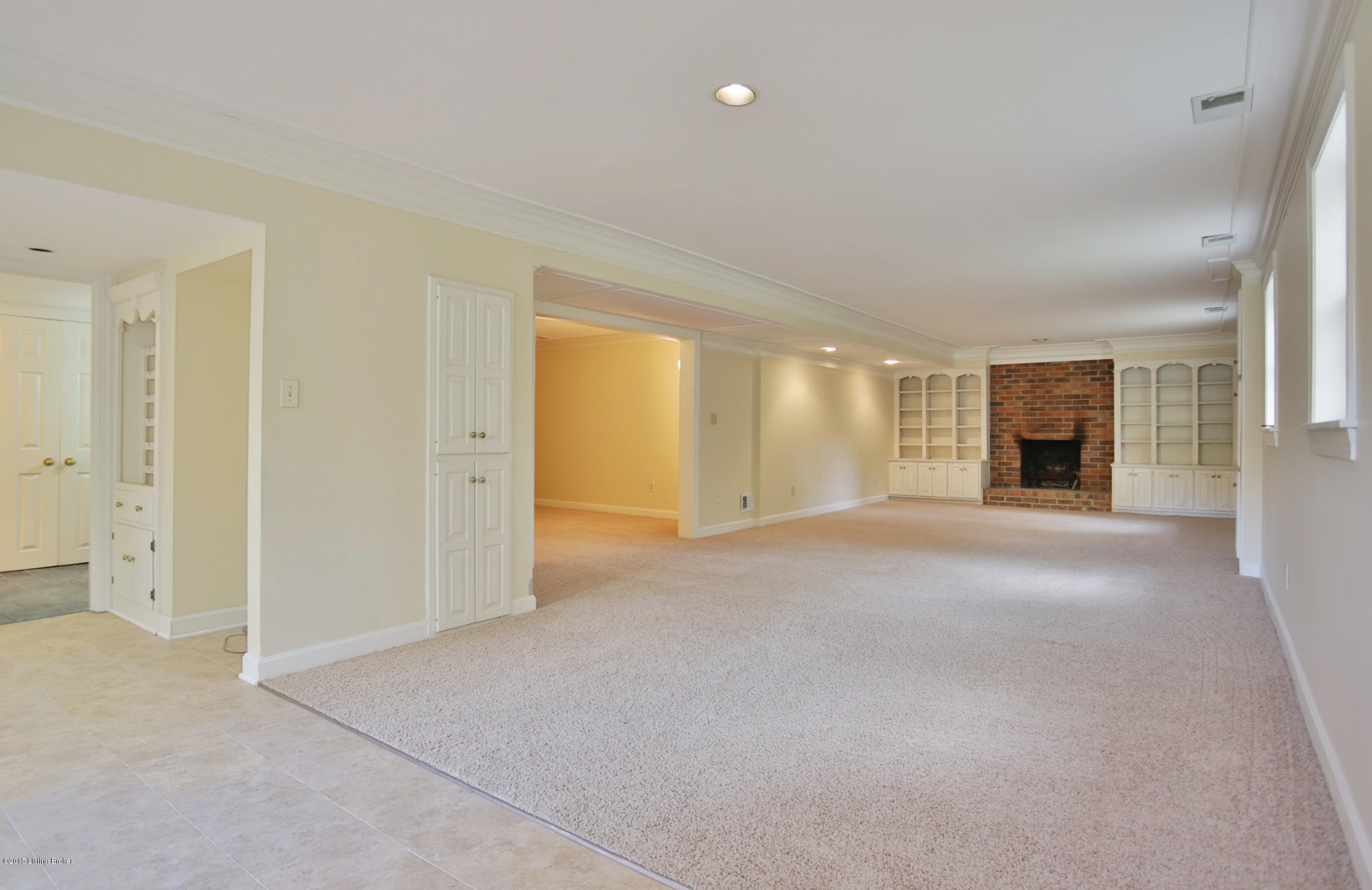701 Evergreen Road Anchorage, KY 40223 - Photo 50 of 60 Lower Level family room with the 3rd fireplace