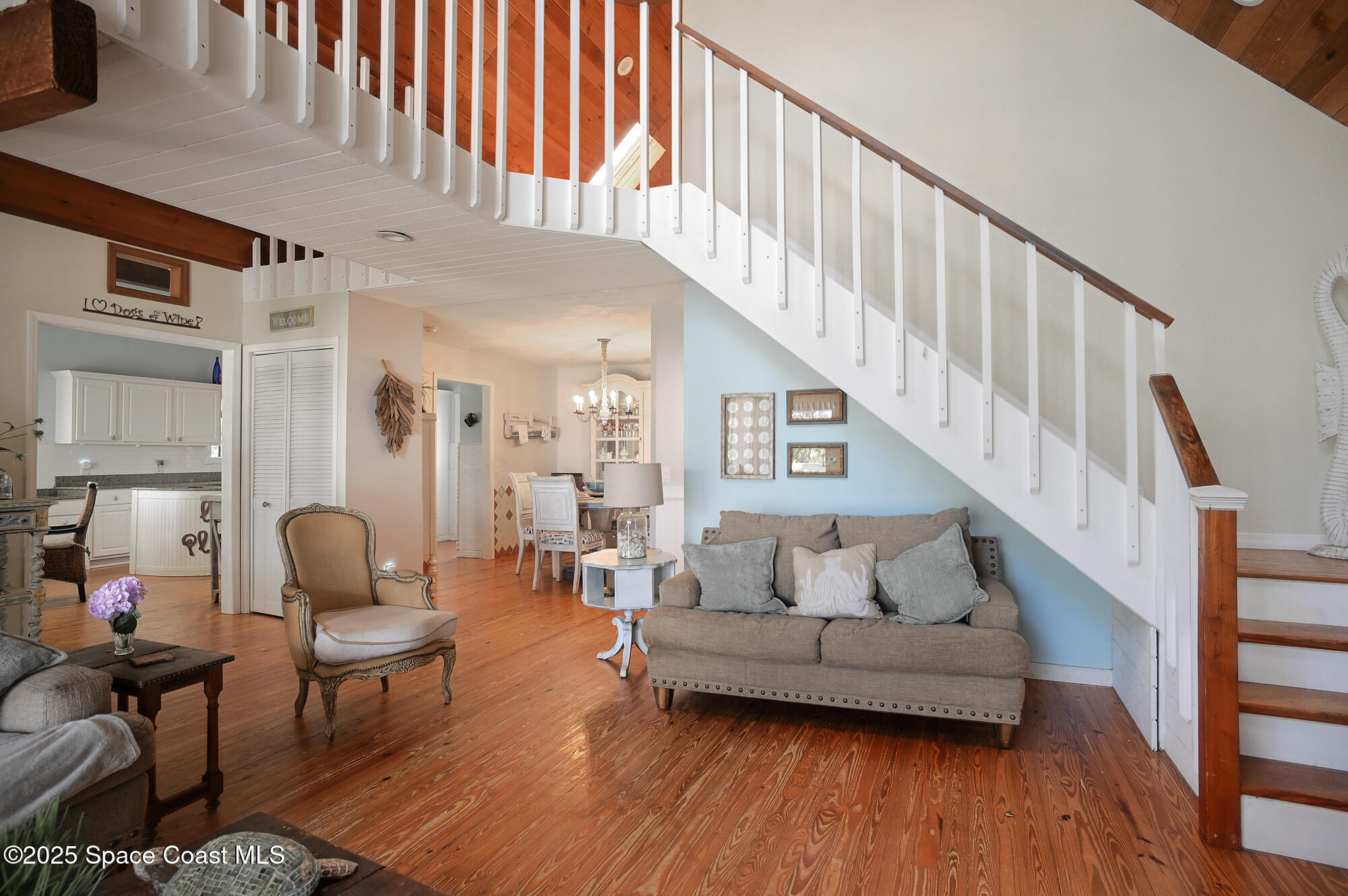 5875 Riverside Drive Melbourne Beach, FL 32951 - Photo 7 of 41 Wood floors in large great room