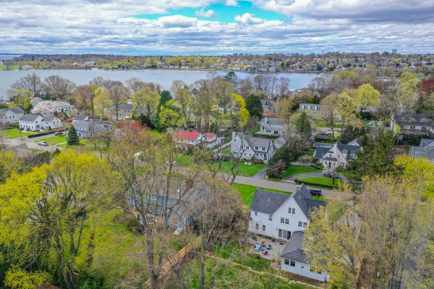 9 Beach Drive Darien, CT 06820 - Photo 5 of 39 a view of lake with houses
