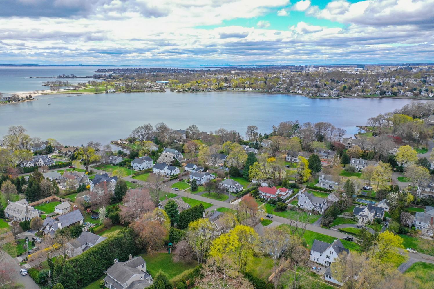 9 Beach Drive Darien, CT 06820 - Photo 7 of 39 a view of lake with mountain