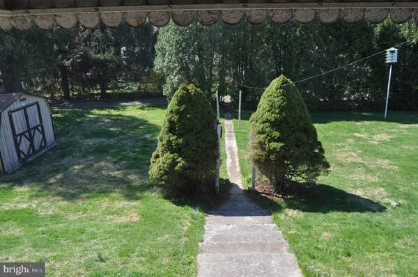 a garden view with a garden