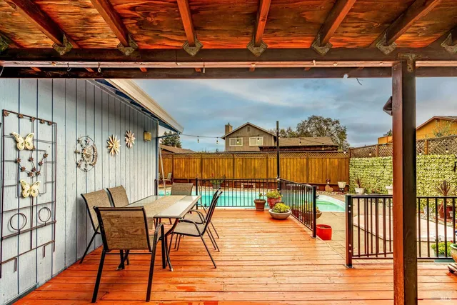 a view of a outdoor seating area