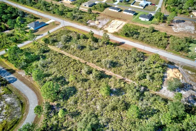 a view of yard with green space