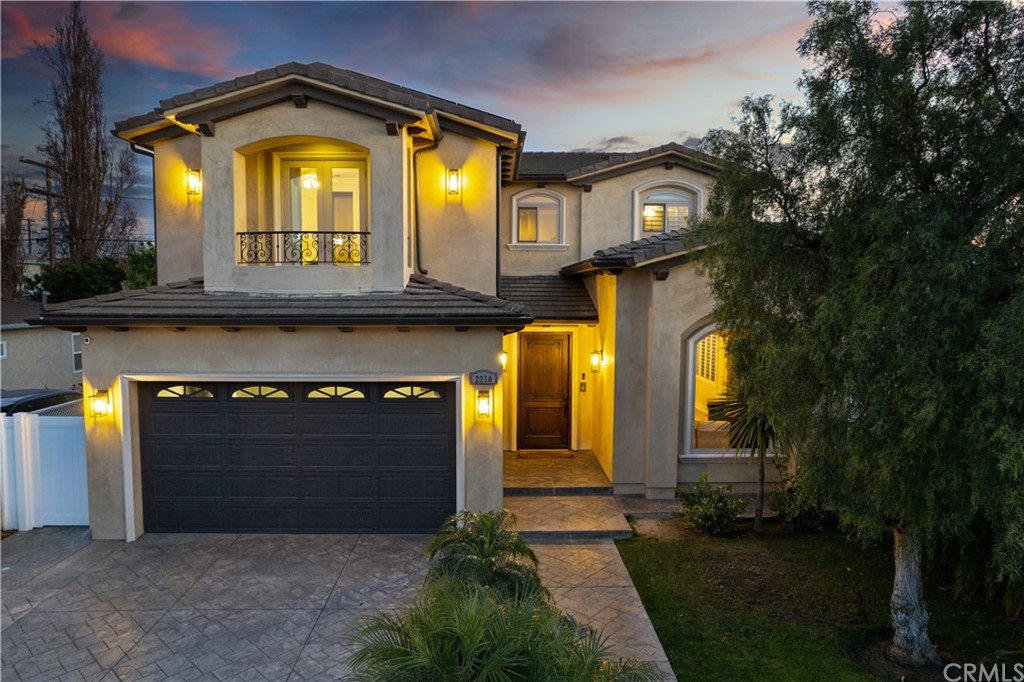 a front view of a house