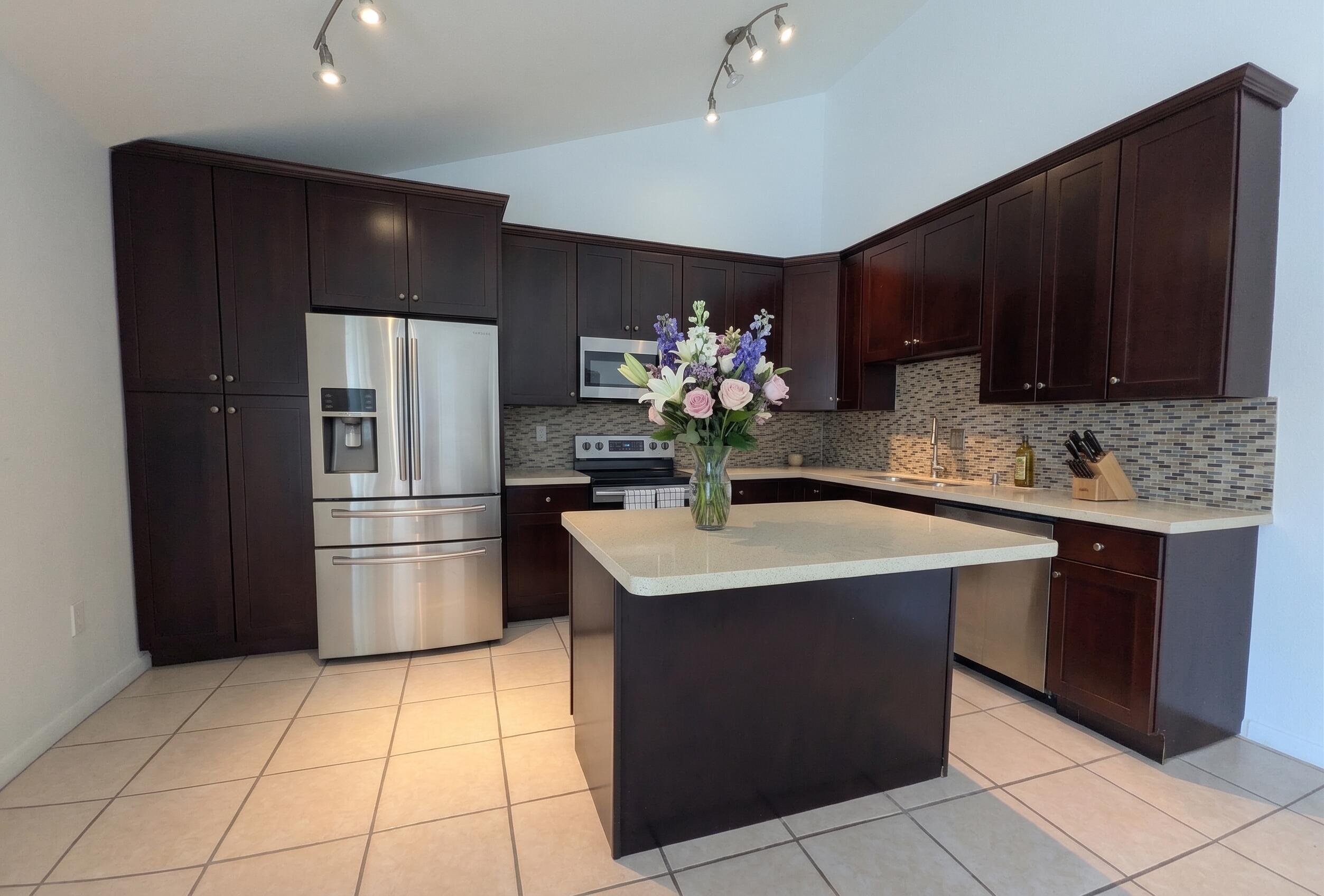 9975 Boca Gardens Trail, Unit A Boca Raton, FL 33496 - Photo 3 of 21 Virtually staged kitchen 3