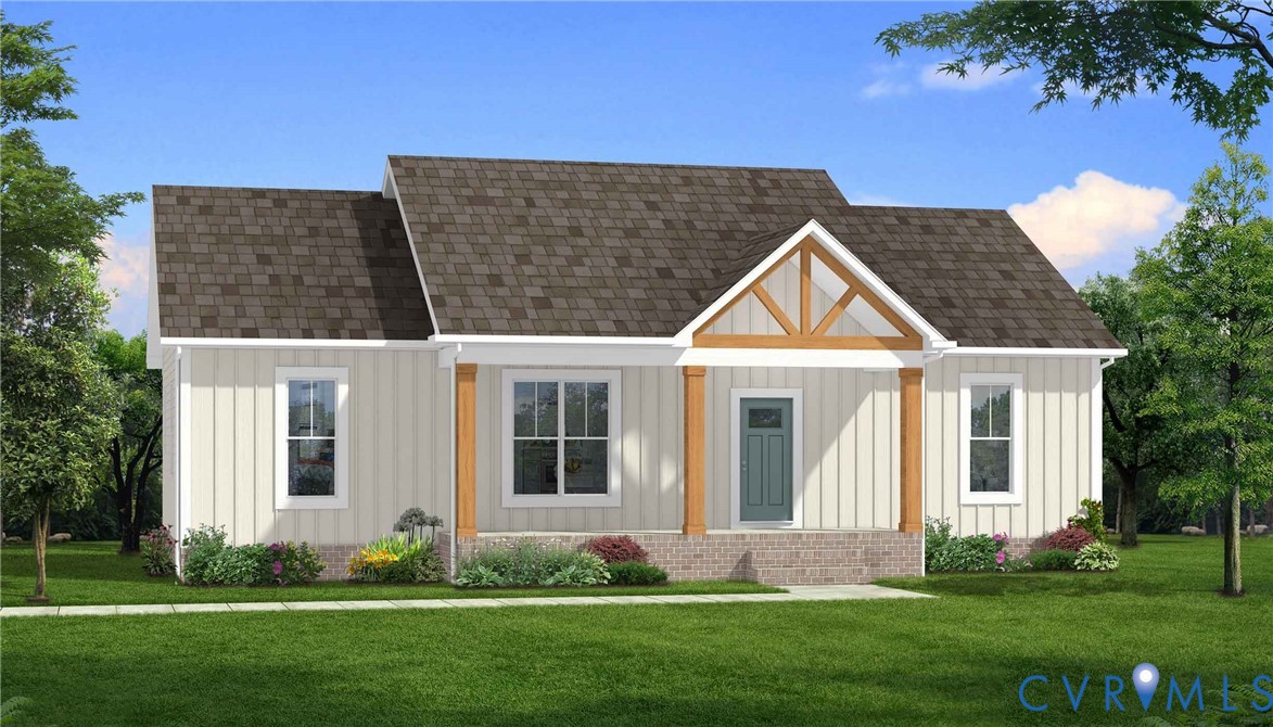 Rendering of home under construction. Est completi