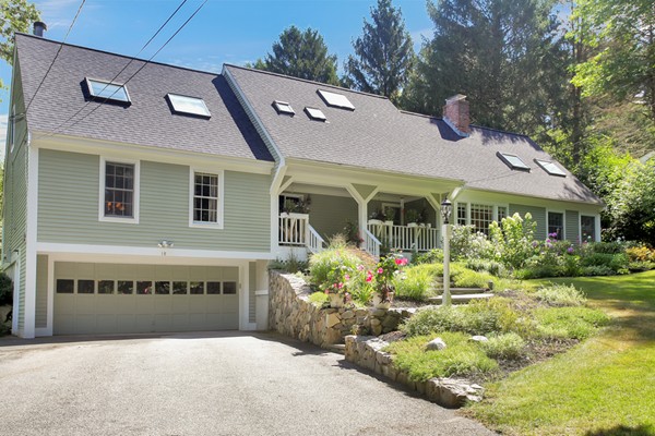 18 Pine Brook Road Wayland, MA 01778 - Photo 1 of 20 a front view of house with yard