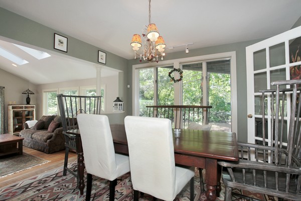 18 Pine Brook Road Wayland, MA 01778 - Photo 9 of 20 a view of a dining room with furniture window and outside view