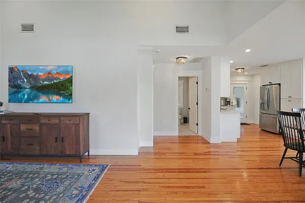 a view of a living room