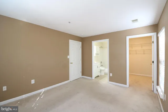 a view of an empty room